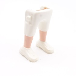 Playmobil 40082 Paire de Jambes Blanc Bermuda Baskets Blanches