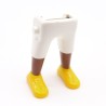 Playmobil 40083 Paire de Jambes Africain Blanc Bermuda Baskets Jaunes