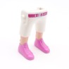 Playmobil 40084 Paire de Jambes Blanc Rose Bermuda Baskets Roses