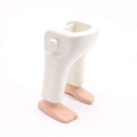 Playmobil 40086 Paire de Jambes Gros Ventre Blanc Pieds Nus