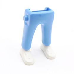 Playmobil 40091 Paire de Jambes Bleu Clair Baskets Blanches