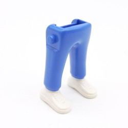 Playmobil 40092 Paire de Jambes Bleu Baskets Blanches