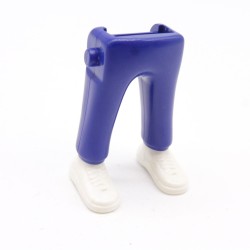 Playmobil 40094 Paire de Jambes Bleu Foncé Baskets Blanches