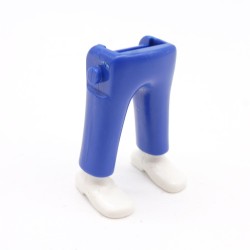 Playmobil 40096 Paire de Jambes Bleu Chaussures Blanches