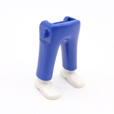 Playmobil 40096 Paire de Jambes Bleu Chaussures Blanches