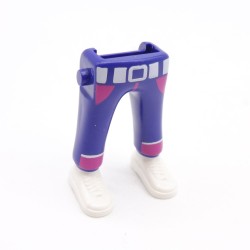 Playmobil 40097 Paire de Jambes Jeans Bleu Rose Ceinture Blanche Baskets Blanches