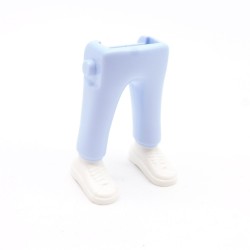 Playmobil 40098 Paire de Jambes Bleu Ciel Baskets Blanches