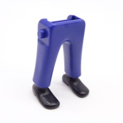 Playmobil 40103 Paire de Jambes Bleu Chaussures noires