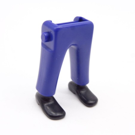 Playmobil 40103 Paire de Jambes Bleu Chaussures noires