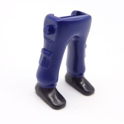 Playmobil 40112 Paire de Jambes Bleu Foncé Poches Chaussures Noires