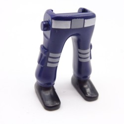 Playmobil 40114 Paire de Jambes Bleu Foncé Gris Poches Chaussures Noires