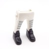Playmobil 40122 Paire de Jambes Blanc Gris Grosses Chaussures Noires