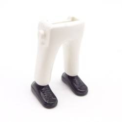 Playmobil 40124 Paire de Jambes Blanc Baskets Noires