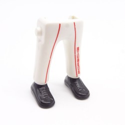 Playmobil 40126 Paire de Jambes Blanc Rouge Baskets Noires PORSCHE