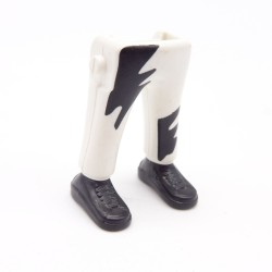 Playmobil 40127 Paire de Jambes Blanc Noir Baskets Noires