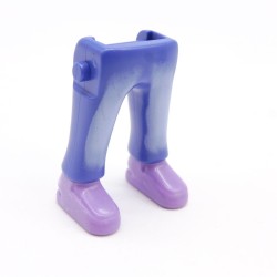Playmobil 40134 Paire de Jambes Bleu Délavé Grosses Chaussures Violettes
