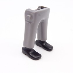 Playmobil 40135 Paire de Jambes Gris Sudiste Chaussures Noires