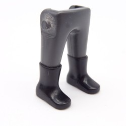 Playmobil 40138 Paire de Jambes Gris Foncé Bottes Noires