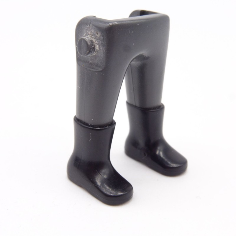 Playmobil 40138 Paire de Jambes Gris Foncé Bottes Noires