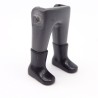 Playmobil 40138 Paire de Jambes Gris Foncé Bottes Noires