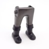 Playmobil 40139 Paire de Jambes Gris Argent Foncé Bottes Noires
