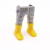 Playmobil 40142 Paire de Jambes Gris Poches Bottes Jaunes