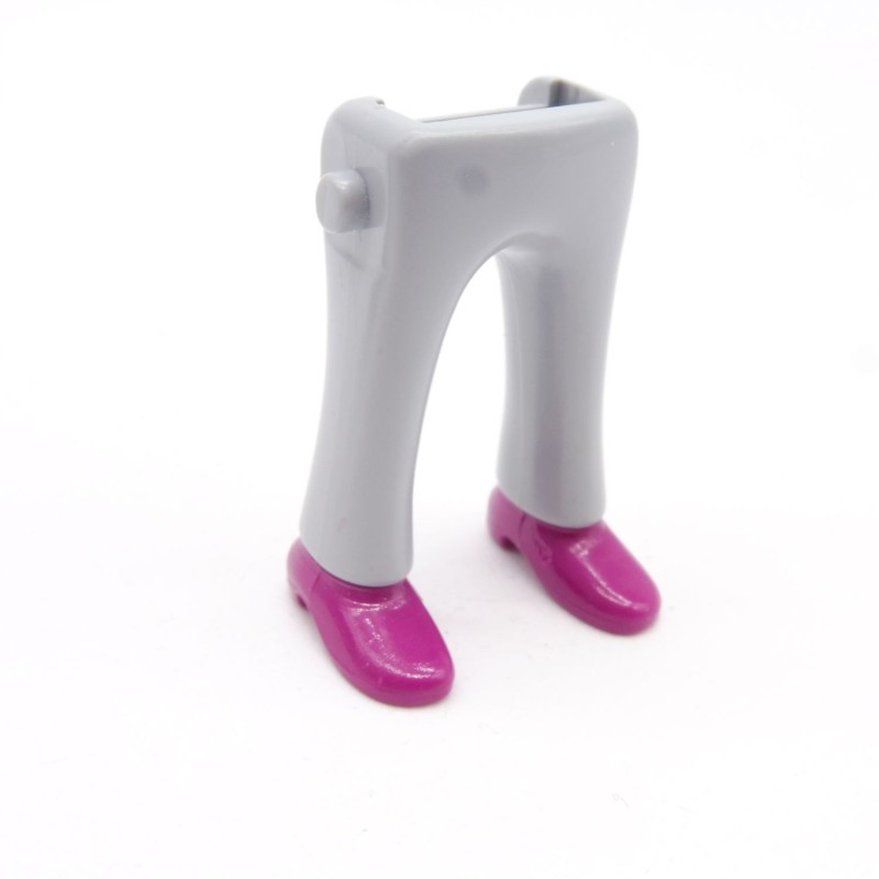 Playmobil 40150 Paire de Jambes Gris Chaussures Violettes