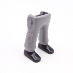 Playmobil 40152 Paire de Jambes Gris Poches Chaussures Noires