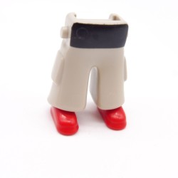 Playmobil 40158 Paire de Jambes Gris Clair Noir Baggy Chaussures Rouges