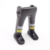 Playmobil 40161 Paire de Jambes Gris Foncé Blanc Jaune Bottines Noires