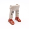 Playmobil 40162 Paire de Jambes Gris Clair Poches Bottines Marrons