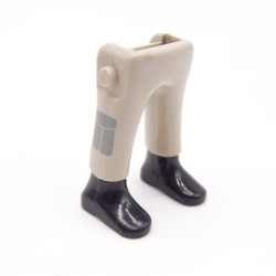 Playmobil 40164 Paire de Jambes Gris Clair Poches Bottines Noires