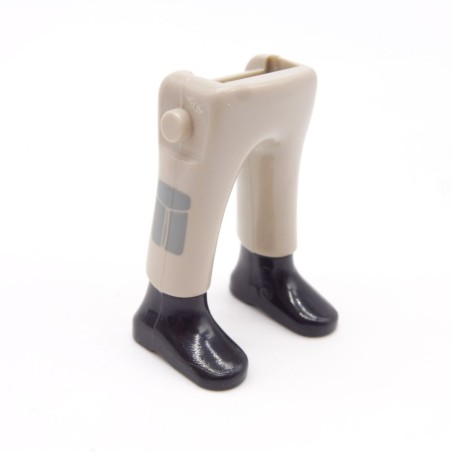 Playmobil 40164 Paire de Jambes Gris Clair Poches Bottines Noires