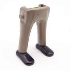 Playmobil 40169 Paire de Jambes Gris Pantalon Plissé Chaussures Noires