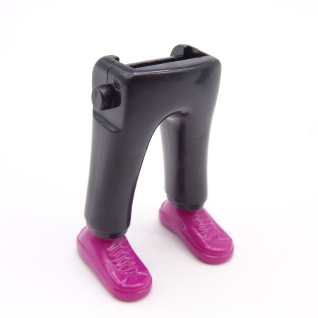 Playmobil 40176 Paire de Jambes Noir Baskets Violettes