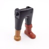 Playmobil 40182 Paire de Jambes Noir Botte Marron Jambe de Bois