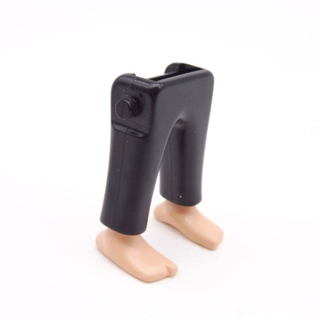 Playmobil 40186 Paire de Jambes Noir Pieds Nus