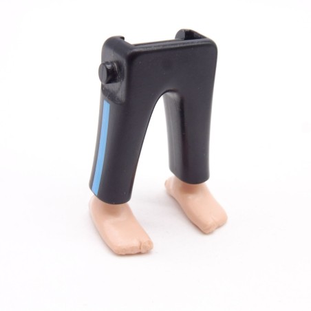 Playmobil 40187 Paire de Jambes Noir Bleu Pieds Nus
