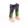 Playmobil 40188 Paire de Jambes Noir Vert Pieds Nus