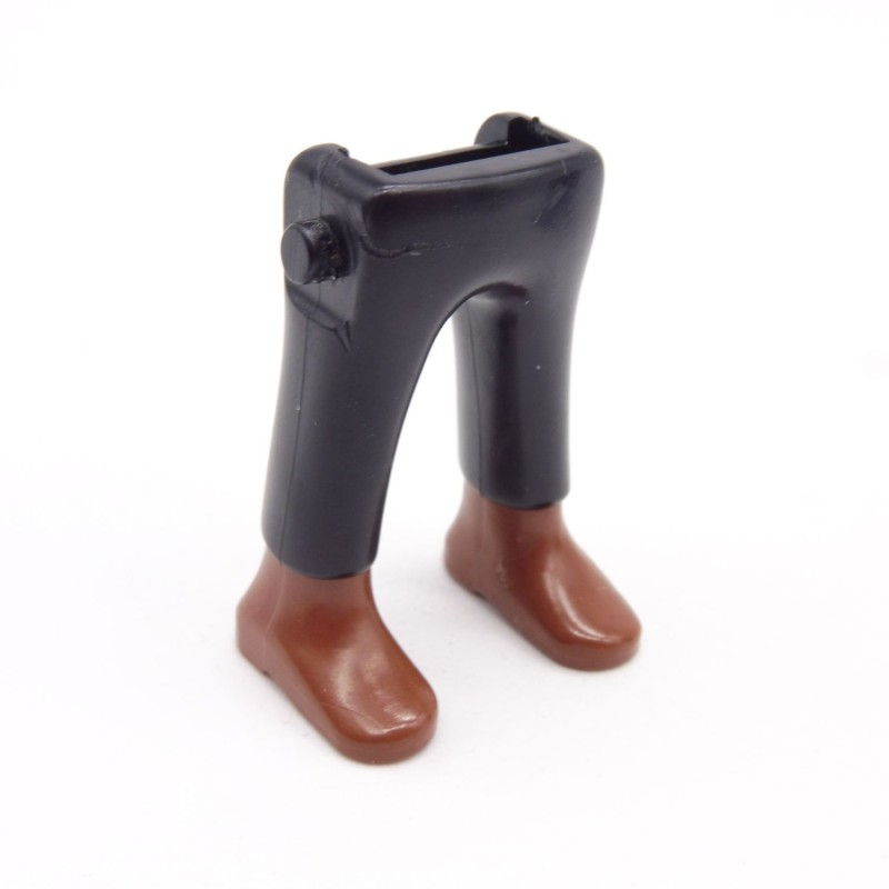 Playmobil 40189 Paire de Jambes Noir Bottines Marrons
