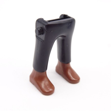 Playmobil 40189 Paire de Jambes Noir Bottines Marrons