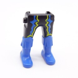 Playmobil 40191 Paire de Jambes Noir Jaune Bottes Bleues