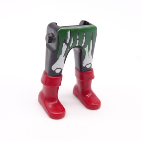 Playmobil 40192 Paire de Jambes Noir Squelette Bottes Rouges