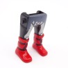 Playmobil 40193 Paire de Jambes Noir Squelette Bottes Rouges Viking
