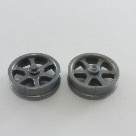 Playmobil 27468 Playmobil Lot of 2 Moto Gray Rims