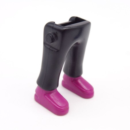 Playmobil 40195 Paire de Jambes Noir Grosses Chaussures Violettes