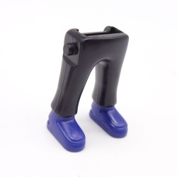 Playmobil 40196 Paire de Jambes Noir Grosses Chaussures Bleues