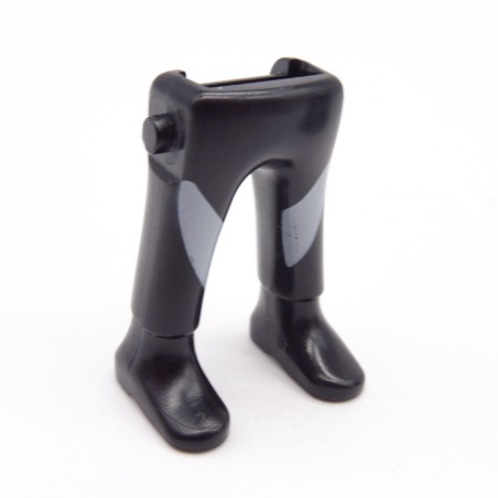 Playmobil 40199 Paire de Jambes Noir Blanc Bottines Noires