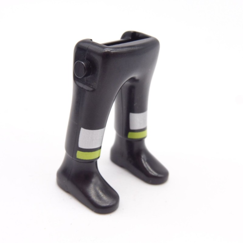 Playmobil 40200 Paire de Jambes Noir Argent Vert Bottines Noires