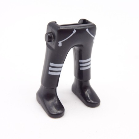 Playmobil 40201 Paire de Jambes Noir Blanc Bottines Noires